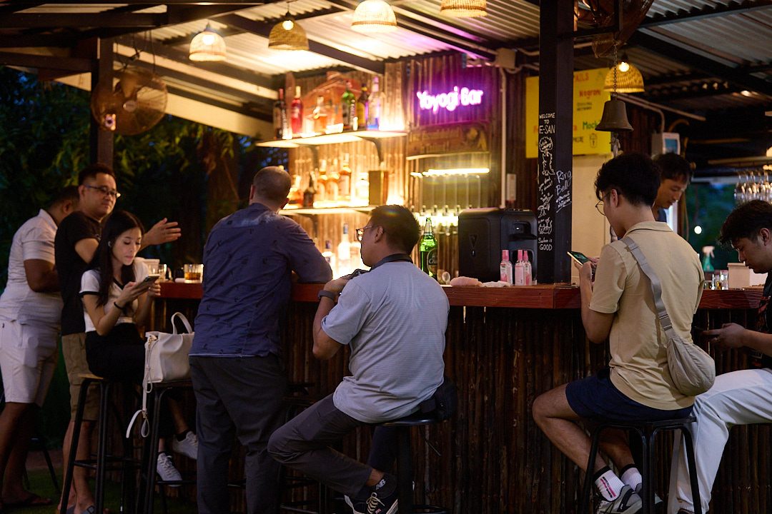 The main bar at The Farm