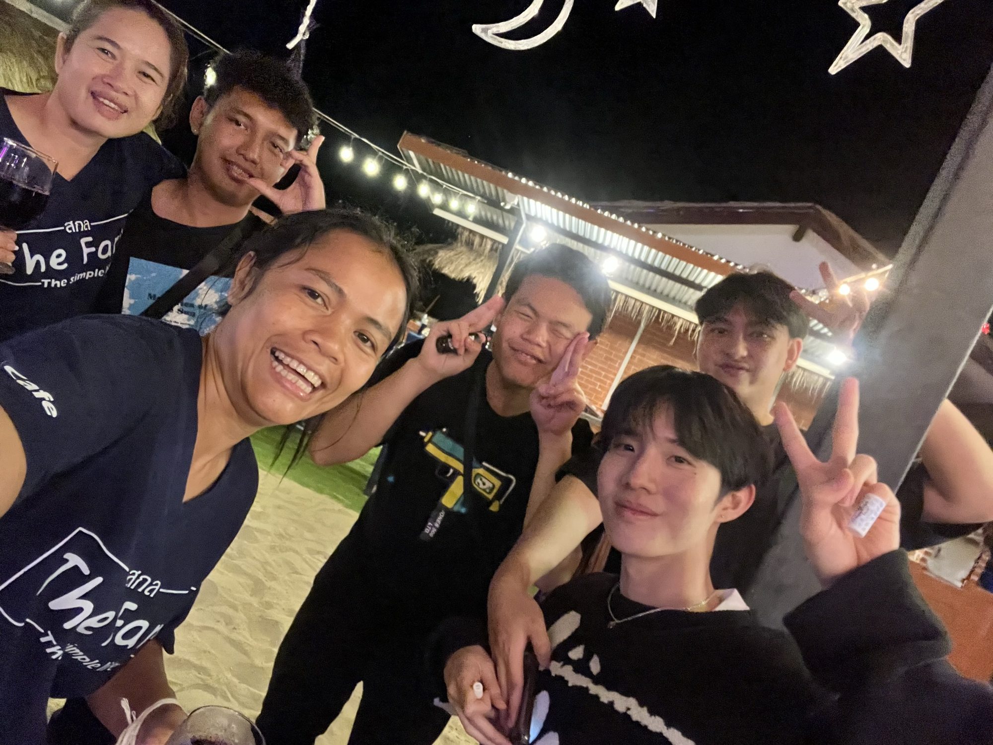 A private group celebrating at The Farm